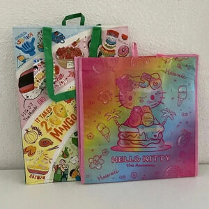 Hello Kitty® Hawaii Reusable Bag 50th Anniversary & Rainbow Tote Shopping Bag